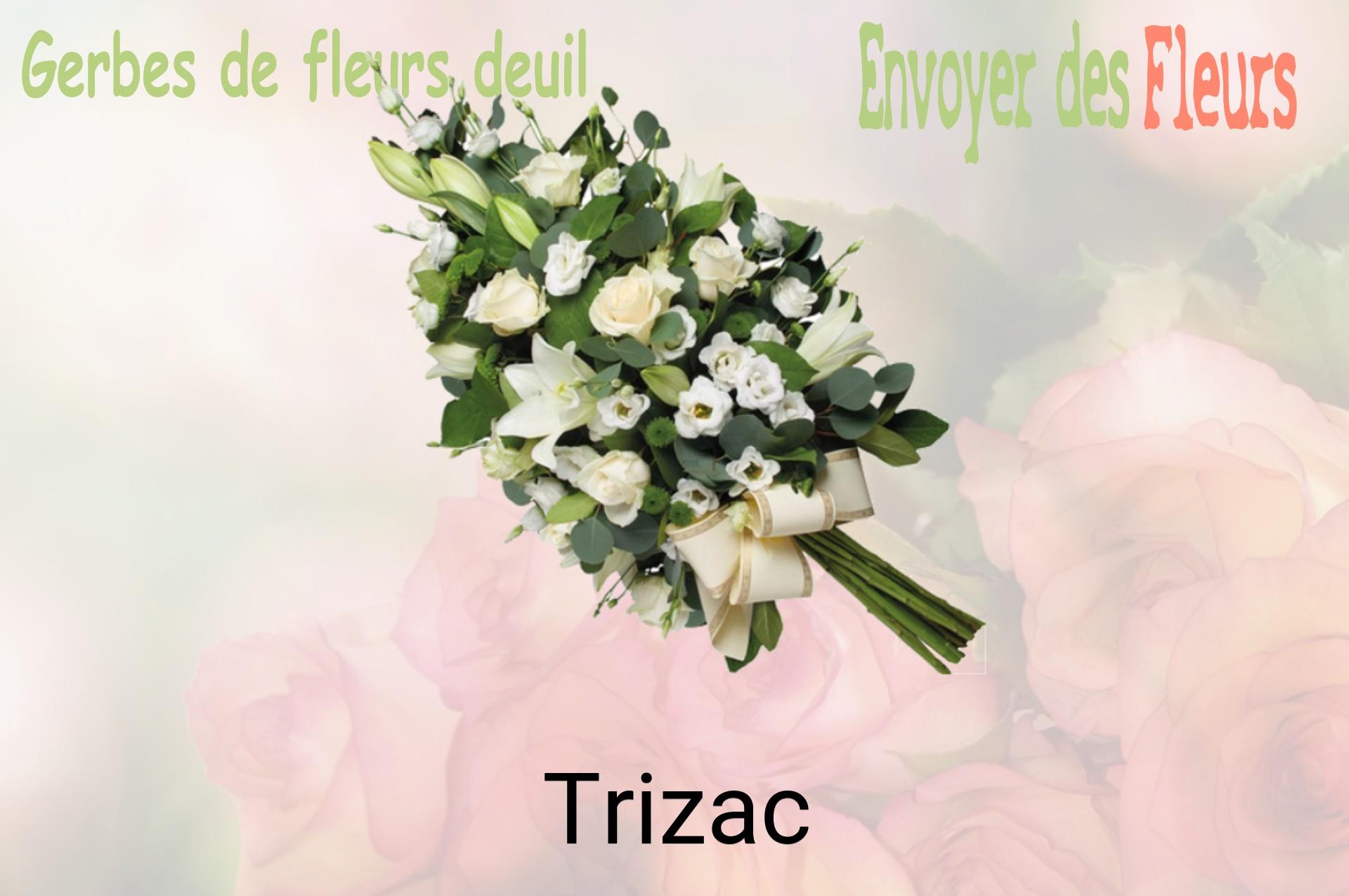 Gerbe de fleurs de deuil livrée à Trizac